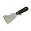 1.1/4'' Mirror Polished Putty Knife with Clipped Plastic Handle, Scraper for Cement