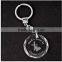 crafts in fashion custom 3d laser engraving crystal glass keychain