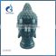 Blue color porcelain wholesale buy mini ceramic buddha head statue