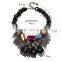 2015 European fashion resin stone big necklace,elegant crystal jewelry necklace suit