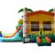 inflatable palm tree slide combo, inflatable Jungle Combo, Tropical Water slide
