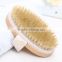 High quality hand-hold wooden body wash massager brush