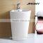 one piece bathroom pedestal basin