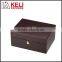 Wooden watch box with gold color lock