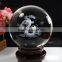 Custom crystal ball with 3d laser dargon