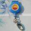 Custom badge reel with alligator clip, retractable badge reel