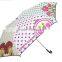 21 inch girl 3 folds cheap aluminium shaft kid cartoon umbrellas