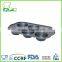 Non-Stick Carbon Steel 6 Small Cup Jumbo Muffin Pan