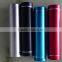 metal round led torch light portable phone charger with 2600mAh