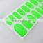 Custom neon pink color nail wrap gel nail polish strip waterproof nail art sticker manufacturer