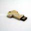 Wooden key shape usb for souvenir