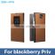 2016 New Arrival OEM Smart Portable Design Real Leather Mobile Phone Sleeve for Blackberry Priv Protect Case Cover