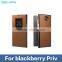2016 New Arrival OEM Smart Portable Design Real Leather Mobile Phone Sleeve for Blackberry Priv Protect Case Cover