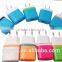 Colorful 1A US Mobile Phone USB Wall Adapter Charger Plug