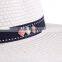 ladies plain wide brim floppy paper straw hats