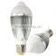 2016 ce&rohs approved aluminum housing 7w e27 sensor led lights
