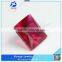 hot-selling environmental square shape princess cut red synthetic ruby