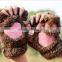 Woman Winter Fluffy Bear/Cat Plush Paw/Claw Glove-Novelty soft toweling lady's half covered gloves mittens christmas gift