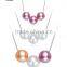 Modern pearl necklace design 8mm round multi-color round pearl necklace