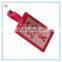 Dog luggage tag label for suitcase baggage dog shape bag tag label for promotion gift silicone cute dog luggage tag in silicone