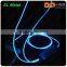 Hot sell trendy EL wired sport earphone flashing glow earbud EL earphone