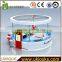 Fashionable rounded bubble tea kiosk, nice mall food kiosk for sale