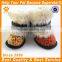 JML brand protective leopard print warm fur pet shoes for small dogs winter dog shoes