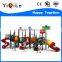 Novel design Guangzhou YQL factory long plastic outdoor playgorund slide for kids