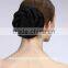 Synthetic dome fake , black hair bun, chignon hair pieces