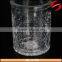 Factory wholesale high quality crack effect glass candle jar for decoration