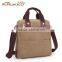Casual Genuine Leather Hand Bag Canvas Messenger Bag Mens Hand Bag Tablet Messenger Bag For Men