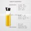 1000ml clear glass juice bottle with stainless steel lid