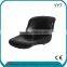 Compact steel pan seat for road sweeper truck