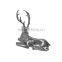 Home garden decoration use eco-friendly resin fawn theme sculpture