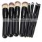 factory wholesale 8pcs wooden handle blush foundation brush makeup brushes