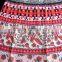 Indian HIPPIE Beach Fashion COTTON screen PRINT WRAP AROUND SARONG Blue SKIRT