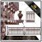 Villa Garden Decoration Powder Coated Cast Metal Aluminum Antique Garden Fence Design