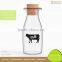 2014 New Designed Factory Small Pyrex Glass Pudding Bottle