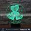 2017 Amazing Romantic night 3d led lamp wholesale night light bases