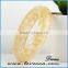 Nature Jewelry Yellow Clear Resin Real Flower Bangle Resin Bracelet for Women