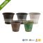 Decorative biodegradable paper flower pot/UV protective