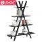 Gold supplier wooden Books Stands / wooden magazine shelf