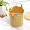 Wicker style Square water pail plastick bucket with lid and handle