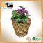 Brown Rattan Rectangle Woven Plastic Basket