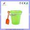 Wholesale Transparent Plastic Beach Bucket and Spades