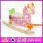 2015 Newest mechanical horse toy for kids,Children design wooden rocking horse,Excellent child wooden rocking horse toy WJY-8008