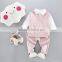 AS-407B children garment baby stylish frock kids clothing wear china uniform style baby clothing sets