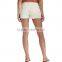 2016 wholesale new model sexy plain white women jeans booty shorts pants