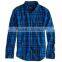 Light red plaid custom flannel shirt for men