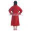 China Fashion red color girl sleepwear bathrobe set